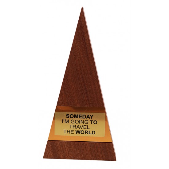 Trophée pyramide en bois A5